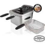 Farberware 4L Dual Deep Fryer with 3 Fryer Baskets Stainless Steel