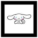 Gallery Pops Sanrio Cinnamoroll - Cinnamoroll Character Portrait Wall Art, Black Framed Version, 12 inch x 12 inch, Size: 12 x 12