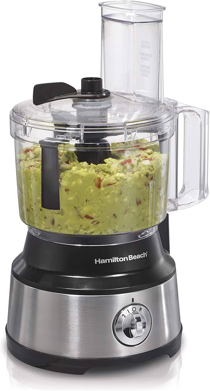 7abd449f0f7ad53b35b5bde6b807d4247af566a613314a6861cf0f13f50c3cac.jpg Hamilton Beach 10-Cup Food Processor, with Bowl Scraper - Image 1
