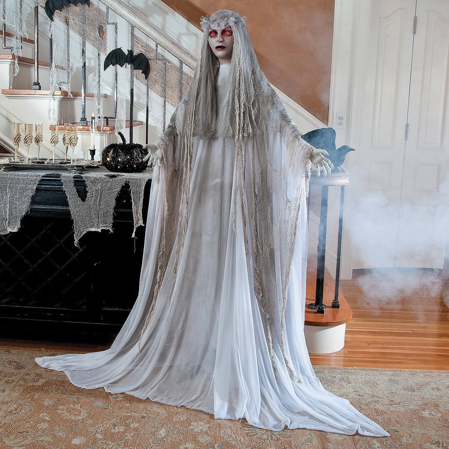 7ac6b951eda9c469621b8c34732806d0fdf7bf9e87f794d57d4ef24359507495.jpg Standing Ghost Girl - Home Decor - 1 Piece, 13617953 - Oriental Trading Company - Image 1