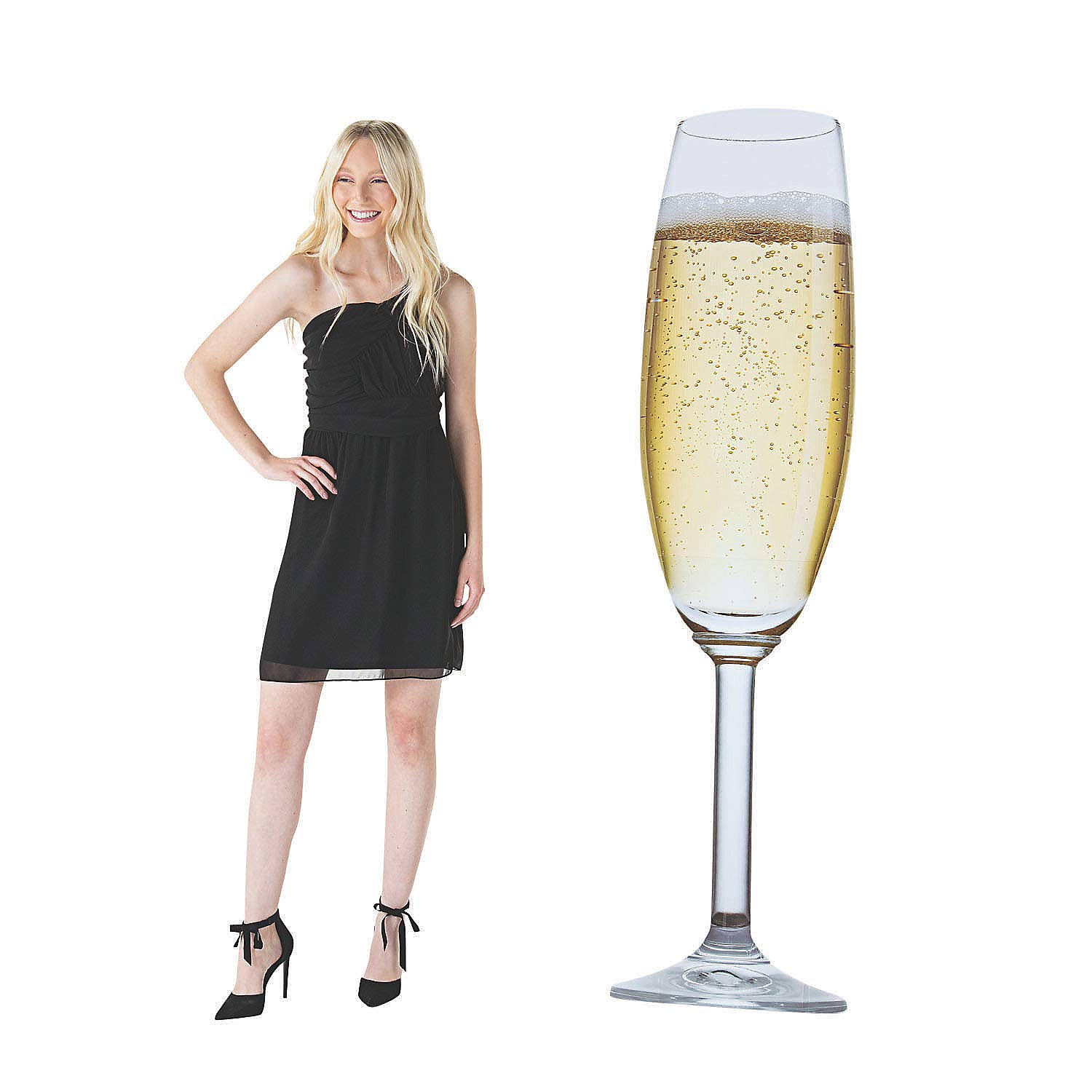 7ad68fde0e71ae4e1971b8a05b1cafde51e9570612bb1c6815697daefde0480f.jpg Giant Champagne Glass Stand Up - Party Decor - 1 Piece - Image 1