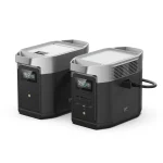 Ecoflow Portable Power Station DELTA2 with Smart Extra Battery, Expand Capacity from 1024wh to 2048wh, 2200W Solar Generator for Home Backup, Emergency, Outdoor Camping