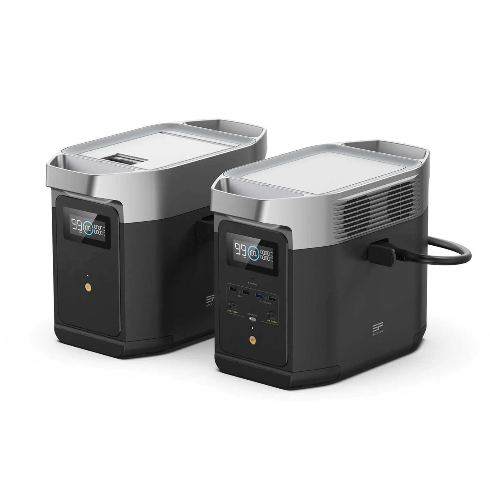 7ad948370a037e7afd643456a1f596d177fddc0c515988795642fc8c94c16986.webp Ecoflow Portable Power Station DELTA2 with Smart Extra Battery, Expand Capacity from 1024wh to 2048wh, 2200W Solar Generator for Home Backup, Emergency, Outdoor Camping - Image 1