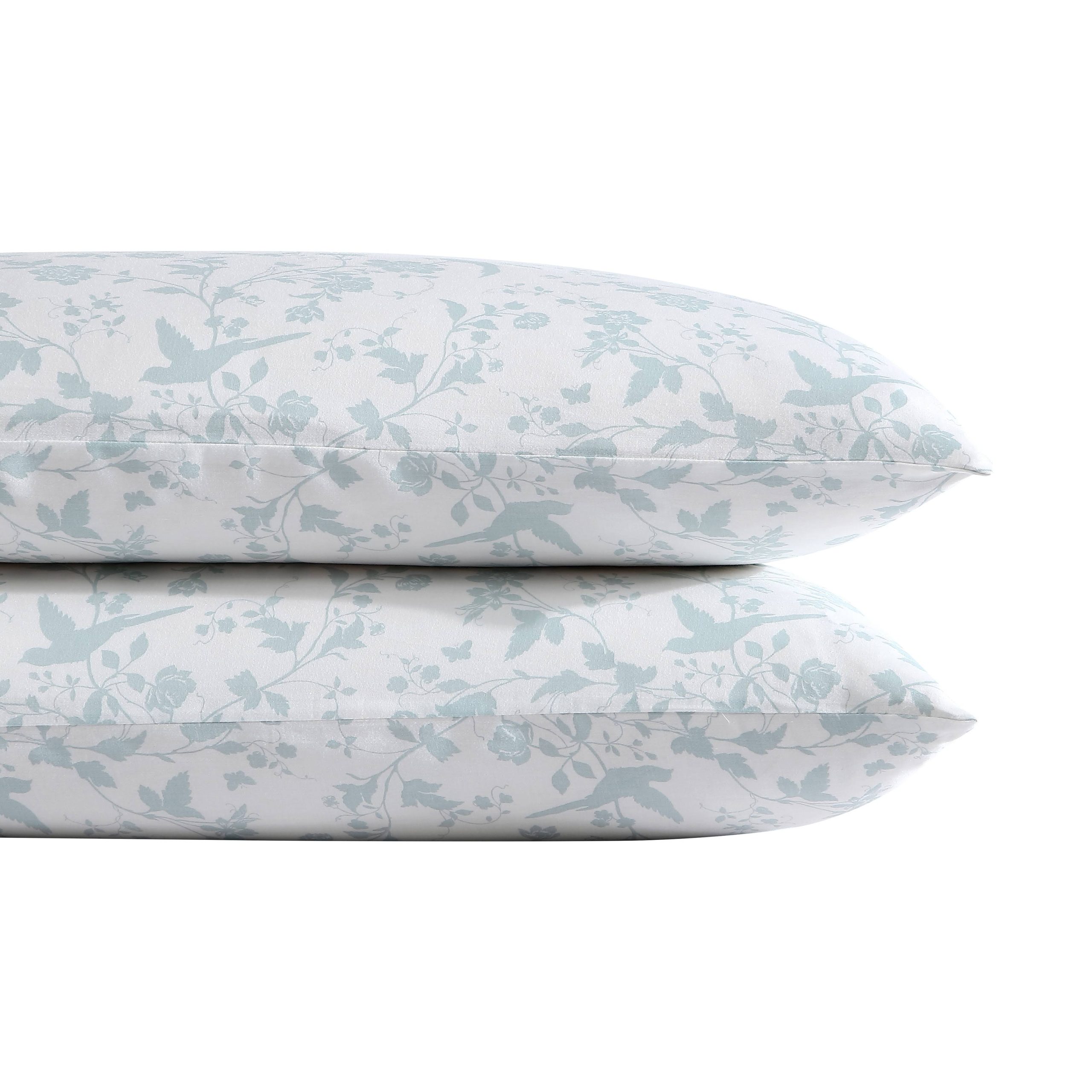 7ada82a5190d419fb234059161287d6457644d21cf99c1760f69fb69201f5743.jpg Laura Ashley 300-Thread Count Garden Palace Sheet Set - Standard Pillowcase Pair - Image 1
