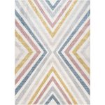 nuLOOM Neveah Contemporary Chevron Area Rug, Beige, 6'7"x9'