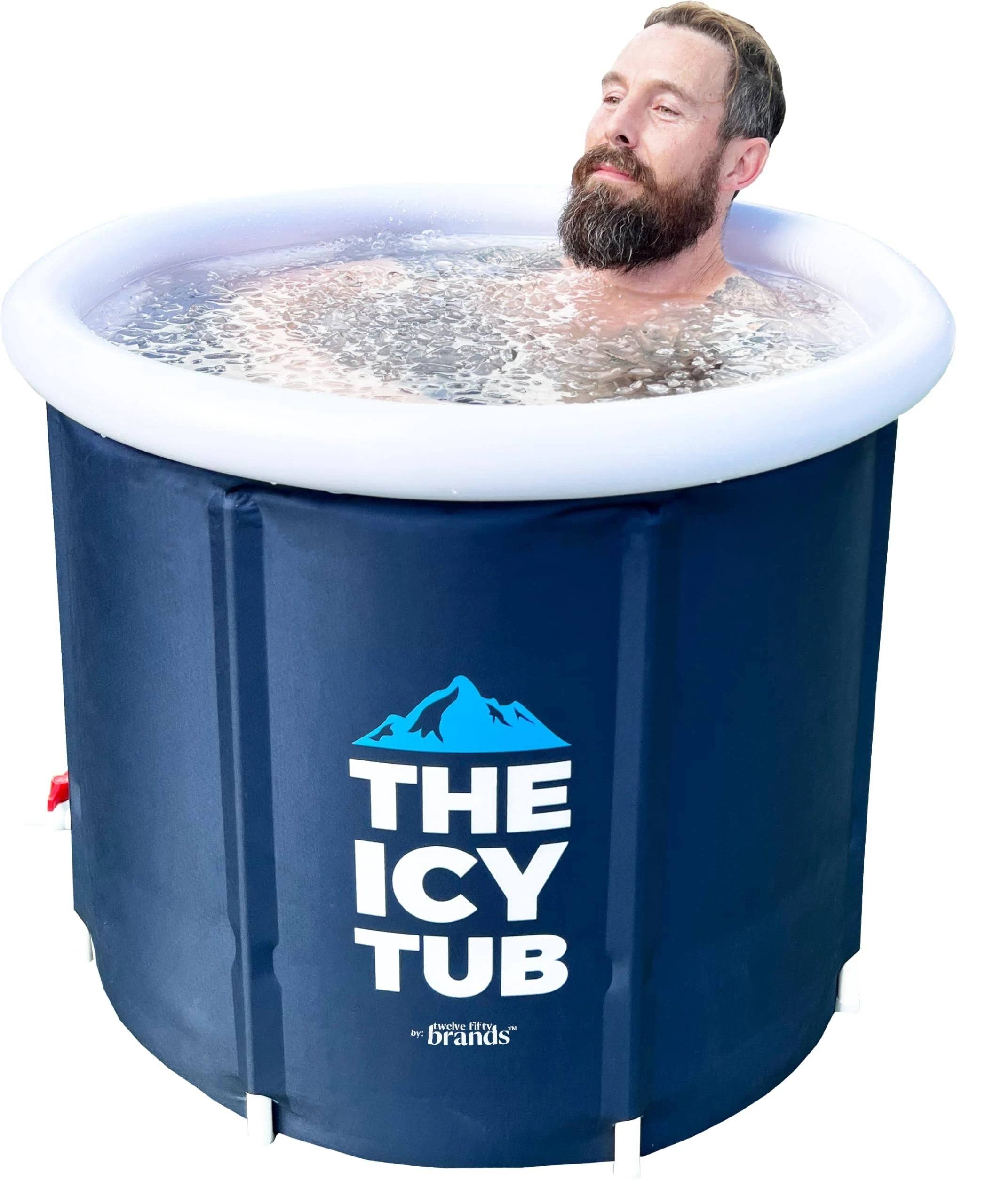 7b188807c03d09a21dcafe227fc7c0592d7644e75a1ebceb8ef7a3df02fe4e7d.jpg The Icy Tub - Ice Bath Tub, Cold Plunge Tub, for Athletes Recovery Inflatable Portable Tub Outdoor, Ice Water Plunge Pod Barrel Cold Therapy Pool - Image 1