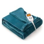 Vipex Electric Heated Throw Blanket, 50in x 61in Fast Heating Flannel Throw Blanket, Gray