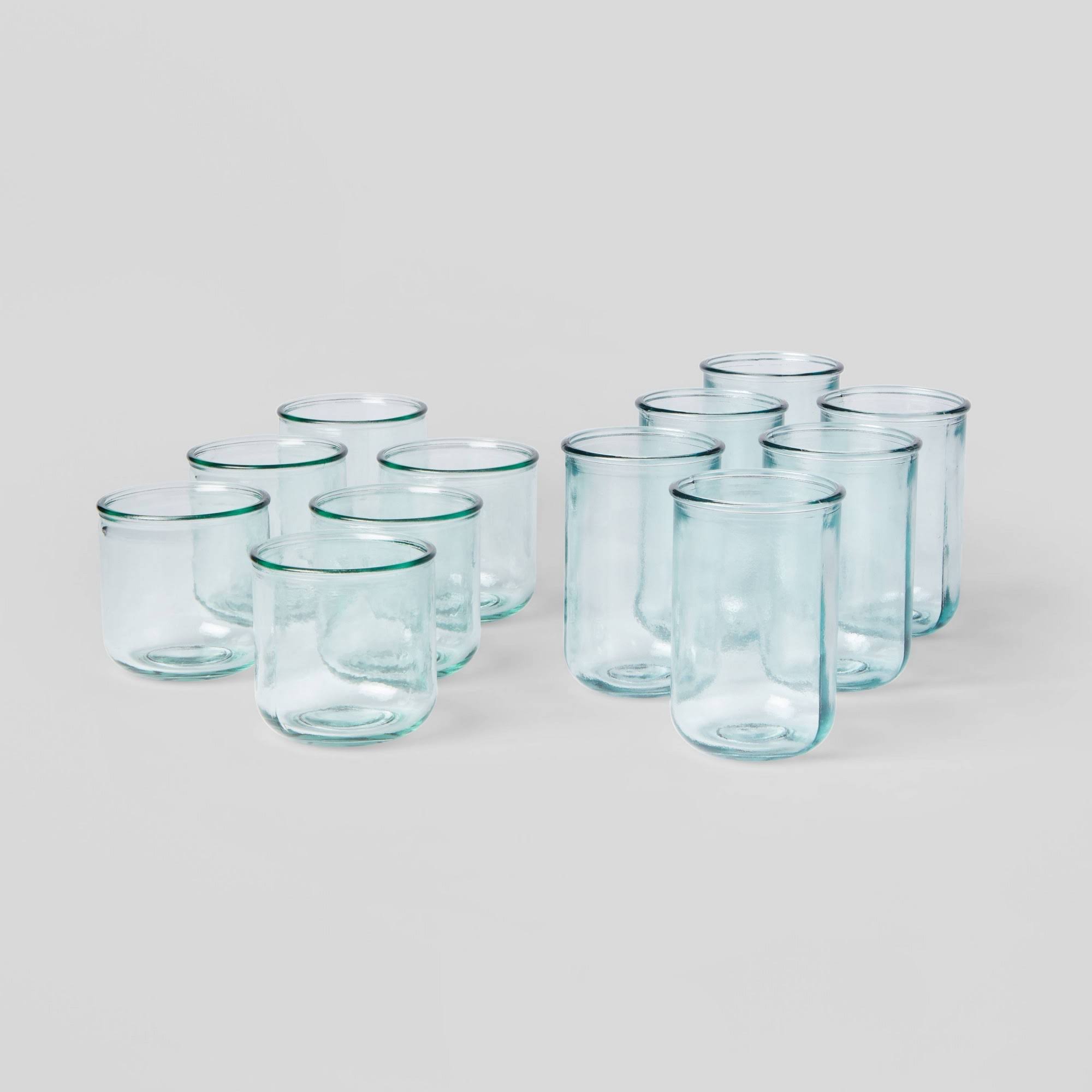 7b49eb510f9828edc78425d7b2a12365c20eaf9554fcfe258ff1324563154a88.jpg Glass Potomac Double Old-Fashioned Assorted Tumbler Set - Threshold - Image 1