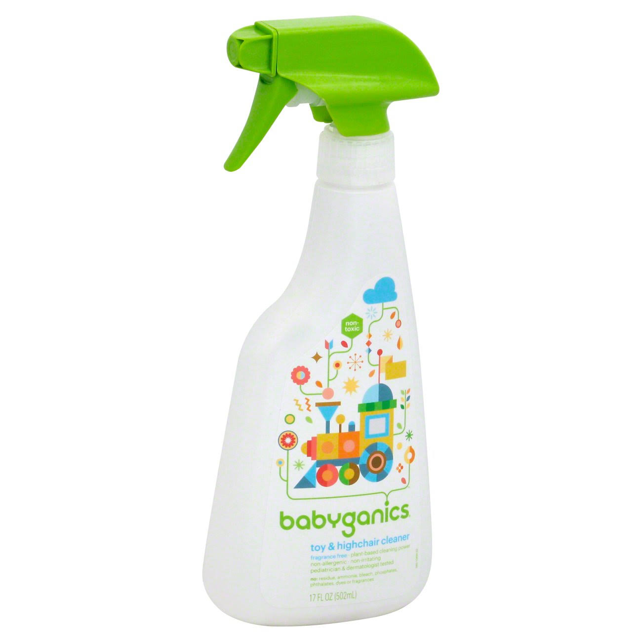 7b5de315574eefa50f34192d28643972daa27864de71622b869fb3f2458d7dd9.jpg BabyGanics The Cleaner Upper Toy & Highchair Cleaner, Fragrance Free - 17 oz bottle - Image 1