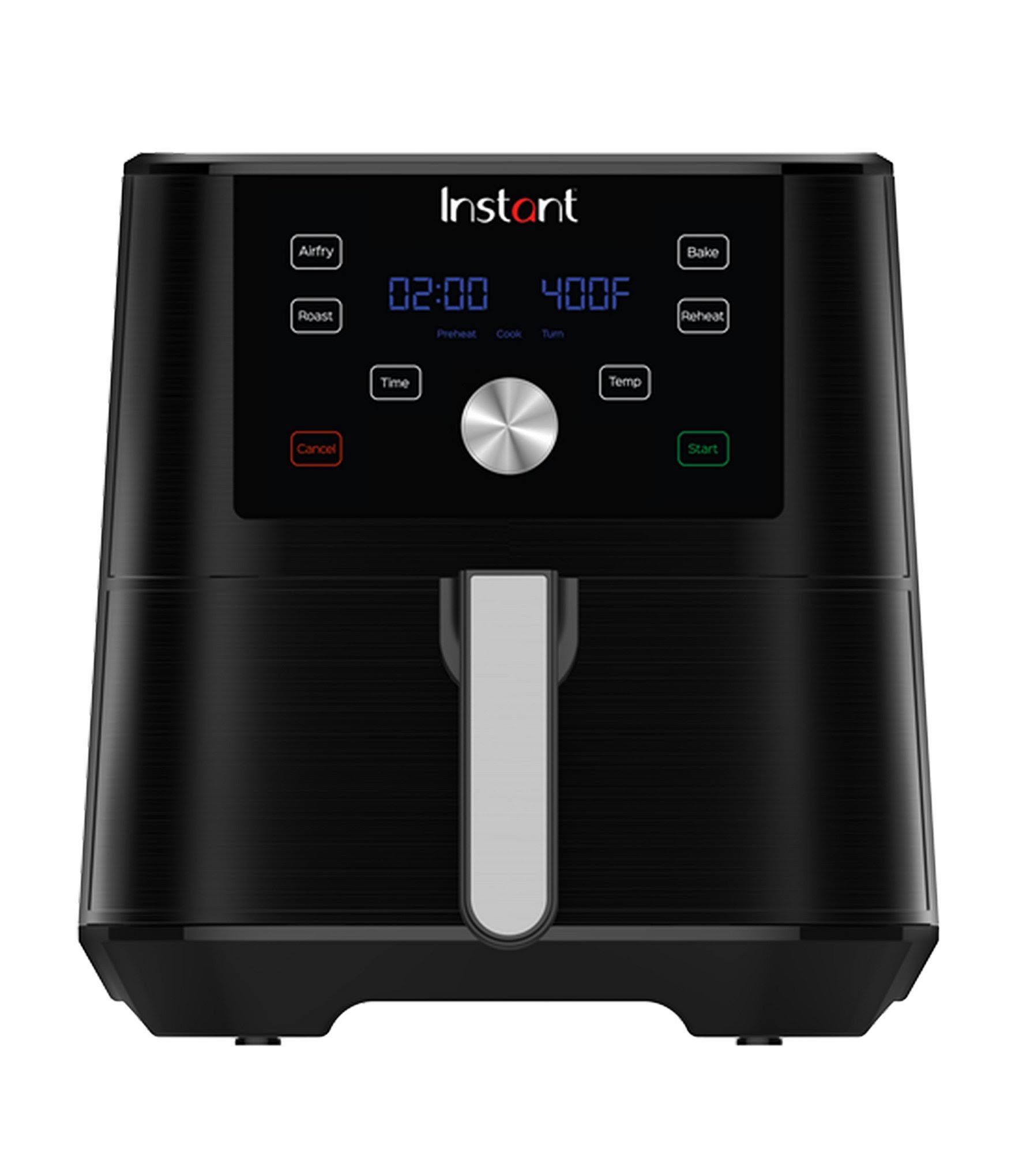 7b9336a93357a77e2a26c5559a56875be13ac63efa7b362f7e880aa4dcbbfea7.jpg Instant Pot Vortex 6-Quart 4-in-1 Air Fryer, Black - Image 1
