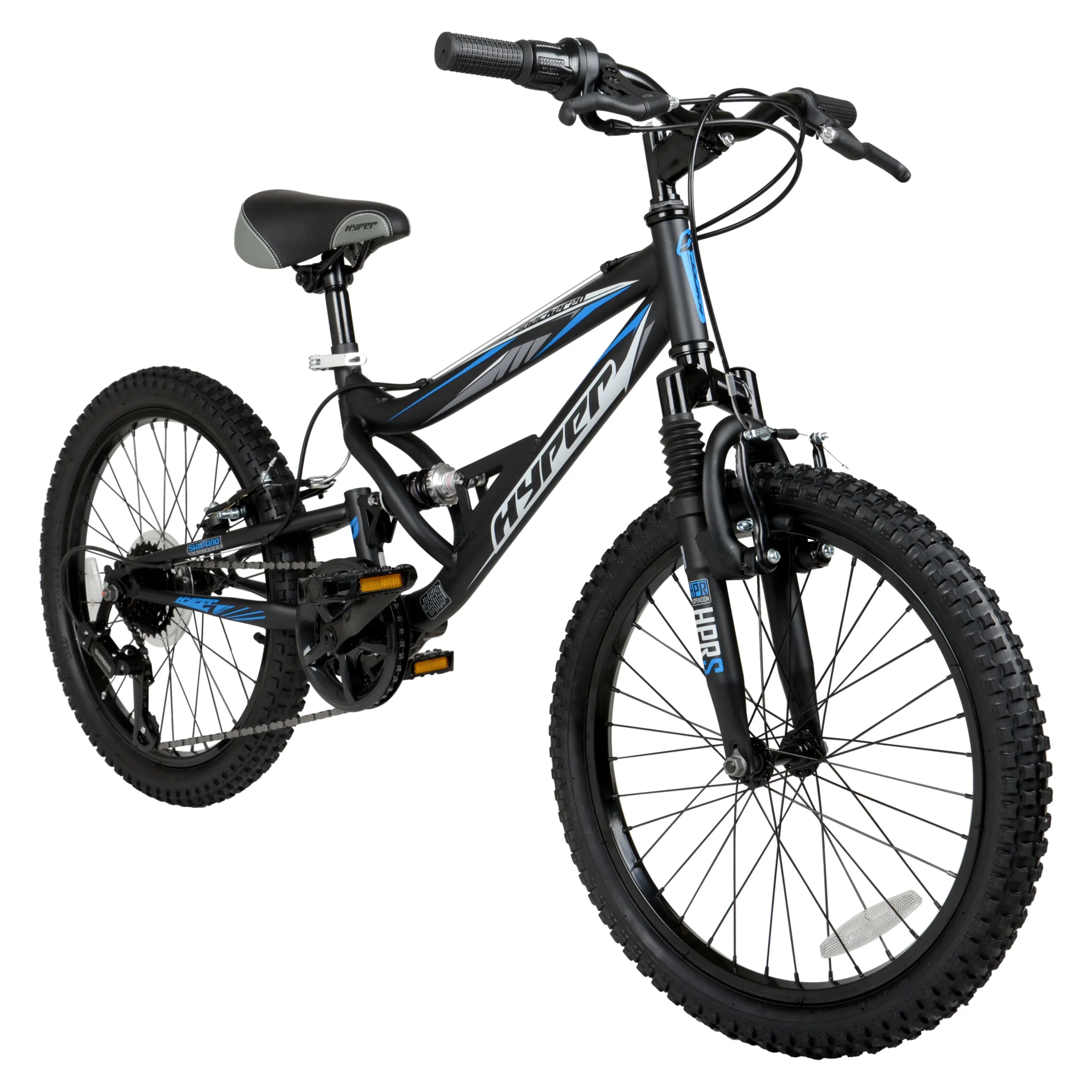 7b9dd7c67b3268825d026f8d3a905a96ec964e5e6237871585ba80f4fb61d10c.webp Bicycles 20" Boys Shocker Mountain Bike, Kids, Black - Image 1