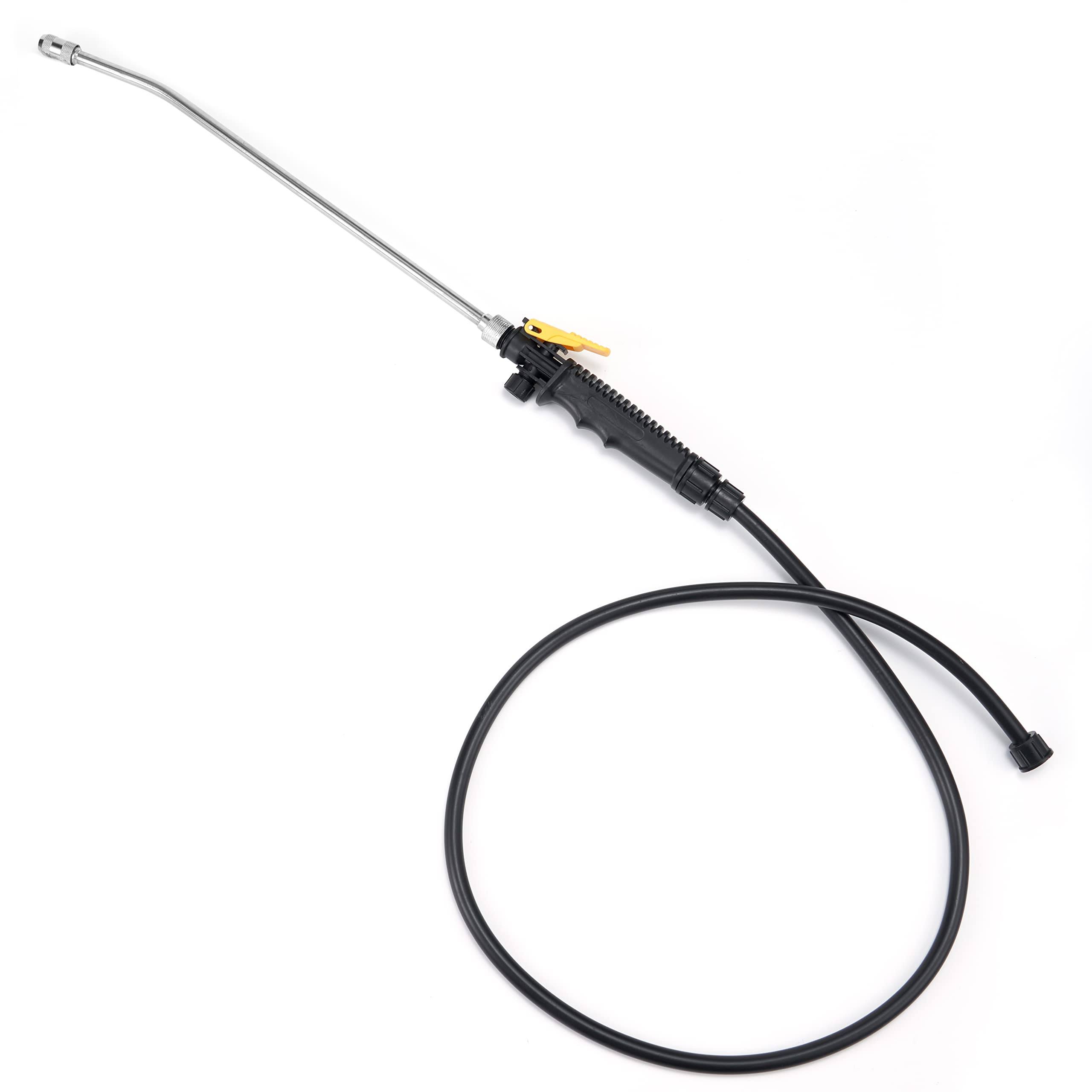 7ba5a9abd6dc36ef487ddcca3395c5bf1371efadb5701f5522e0ca9ced7fa030.jpg VANPET Replacement Sprayer Wand for Ryobi,Stainless Steel Sprayer Wand with Adjustable Nozzle,Trigger Wand & Hose for Ryobi P2803 Sprayer (with Hose) - Image 1