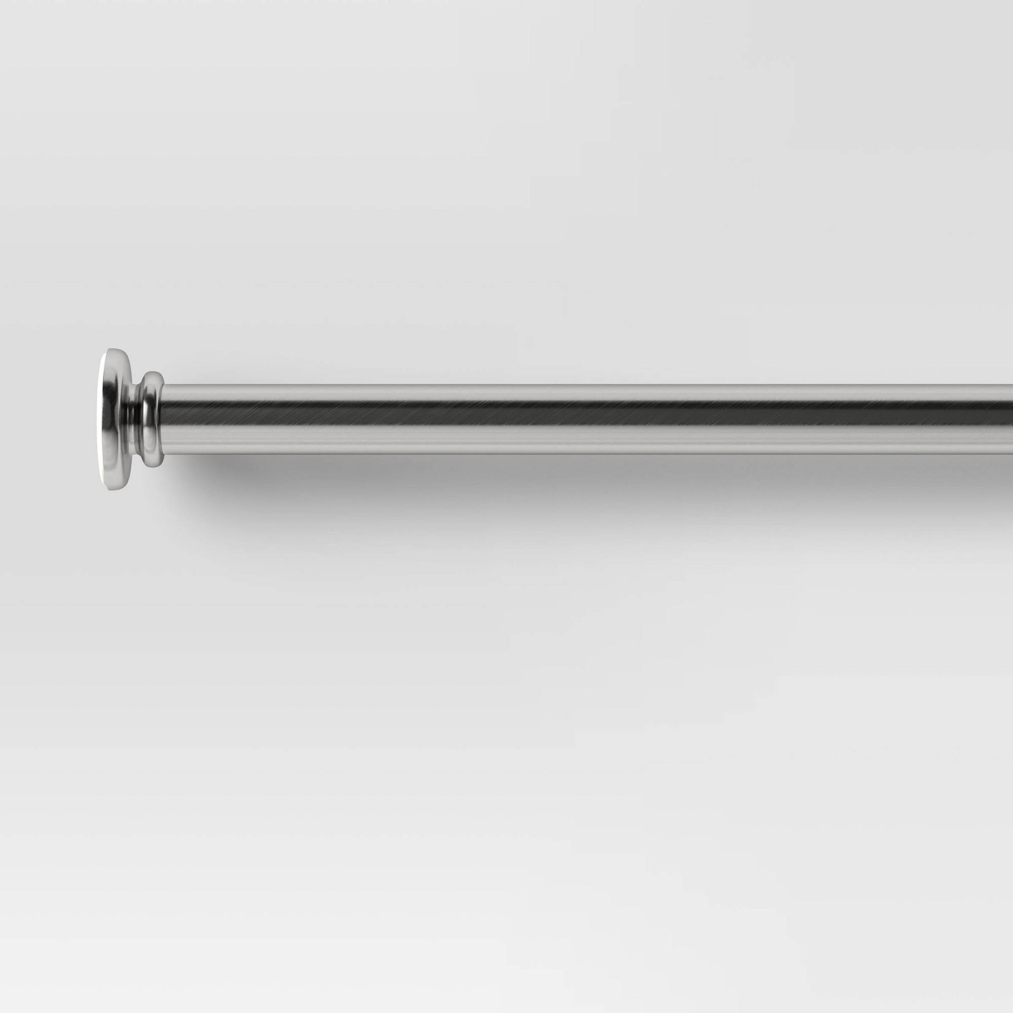 7bd5f4773279789a6988d75debdf5d8671e4fffdfadd8cc7573f71ee065520d1.jpg 30"-52" Tension Rod Plated Brushed Nickel - Room Essentials - Image 1