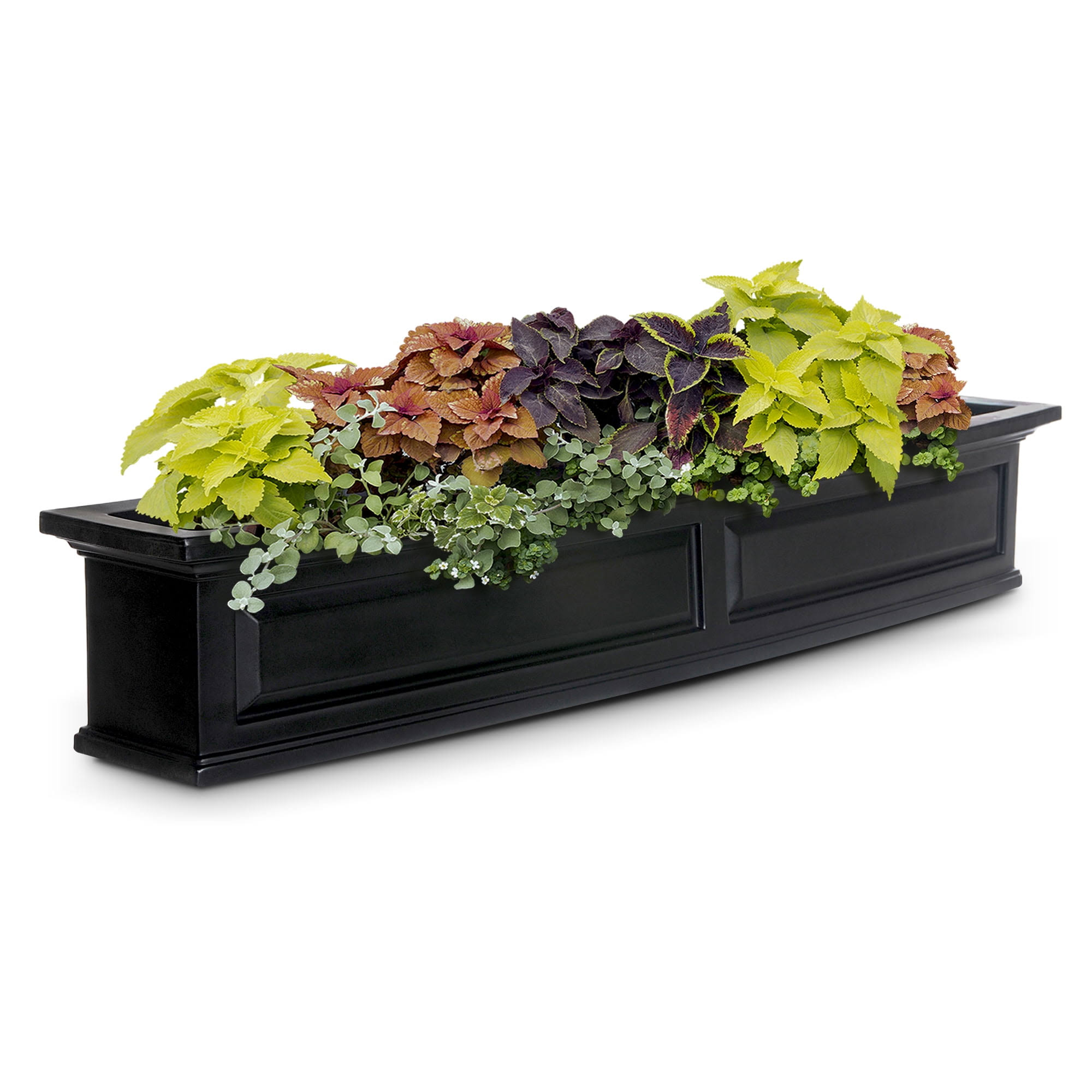 7be8680f3629c25185b08fa343027a25ea10151727f8ce6bb98601ef8d8b7fb0.jpg Mayne Nantucket 5-ft. Window Box, Black - Image 1