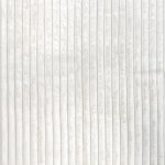 nuLOOM Kai Stripe Faux Rabbit Machine Washable White 5 ft. x 8 ft. Area Rug