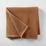 Waffle Bath Towel Warm Brown - Casaluna