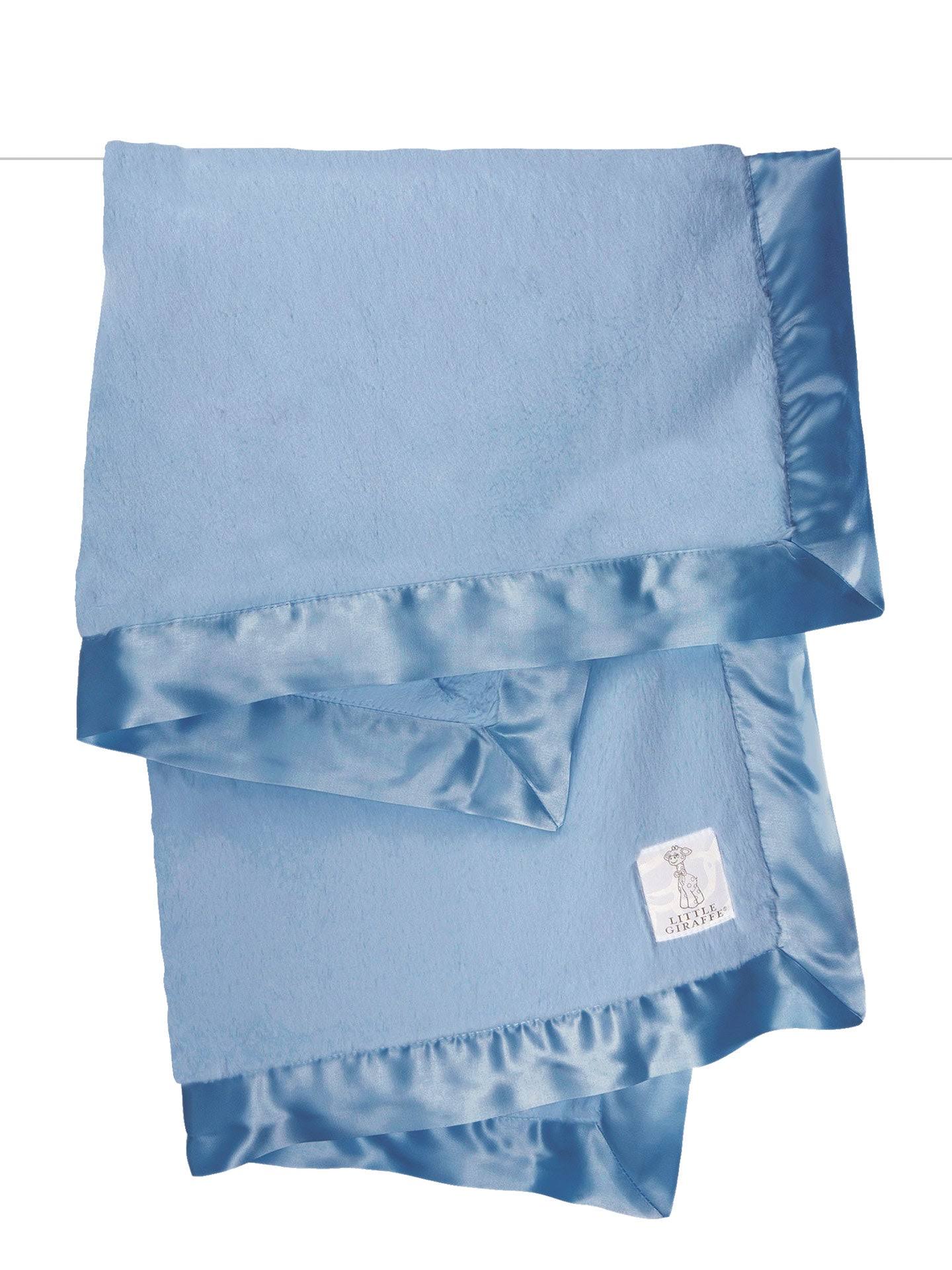 7c114c10bee5601b7eb08192e66ae360c7c6753e253d6f04e4bcd9dfdda22e64.jpg Little Giraffe Luxe Baby Blanket - Cornflower - Image 1