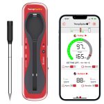 ThermoPro TempSpike Premium Truly Wireless Meat Thermometer Up to 500ft Remote Range, Bluetooth Meat Thermometer with Wire-Free Probe, Meat