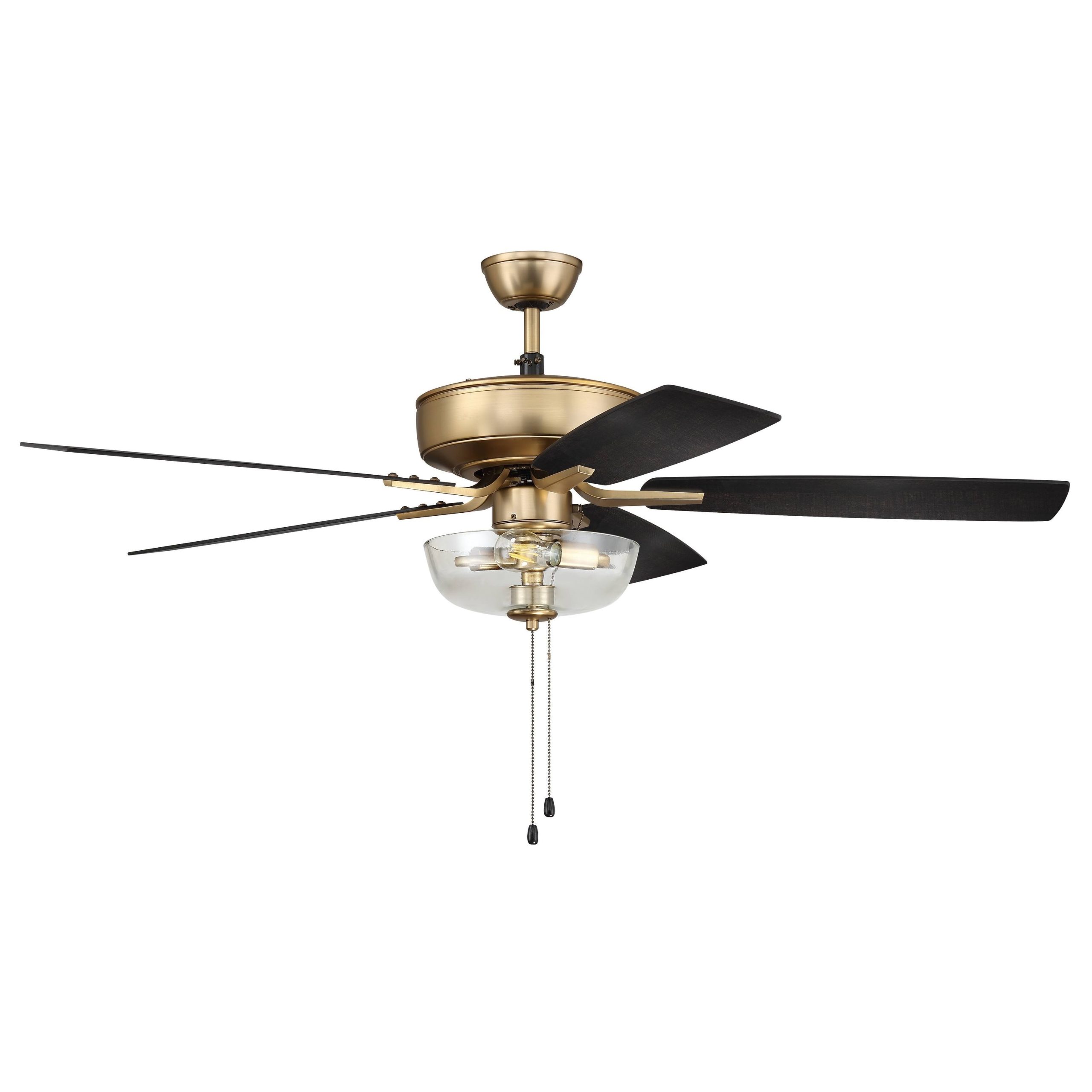 7c2f7f4c8ac76c856338f689232a090a03a5e36ebf49e82898a3fa0a8d12c127.jpg Craftmade 52" Pro Plus 101 Indoor Ceiling Fan Satin Brass - Image 1