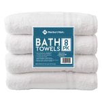 Member's Mark Commercial Hospitality Bath Towels, White (8 Count)