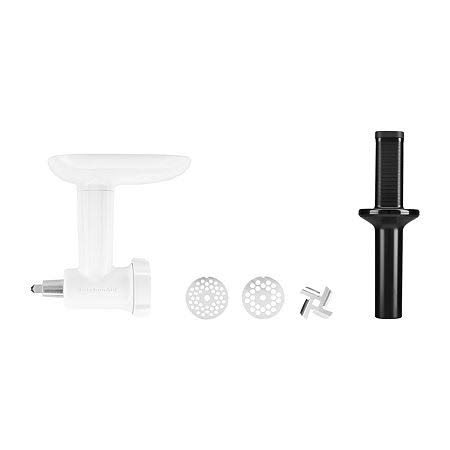 7c47ca997f4759ac91da16b706e2616cd834376614d78421a6be520db1f11db5.jpg KitchenAid Food Grinder Attachment - Ksmfga, White - Image 1