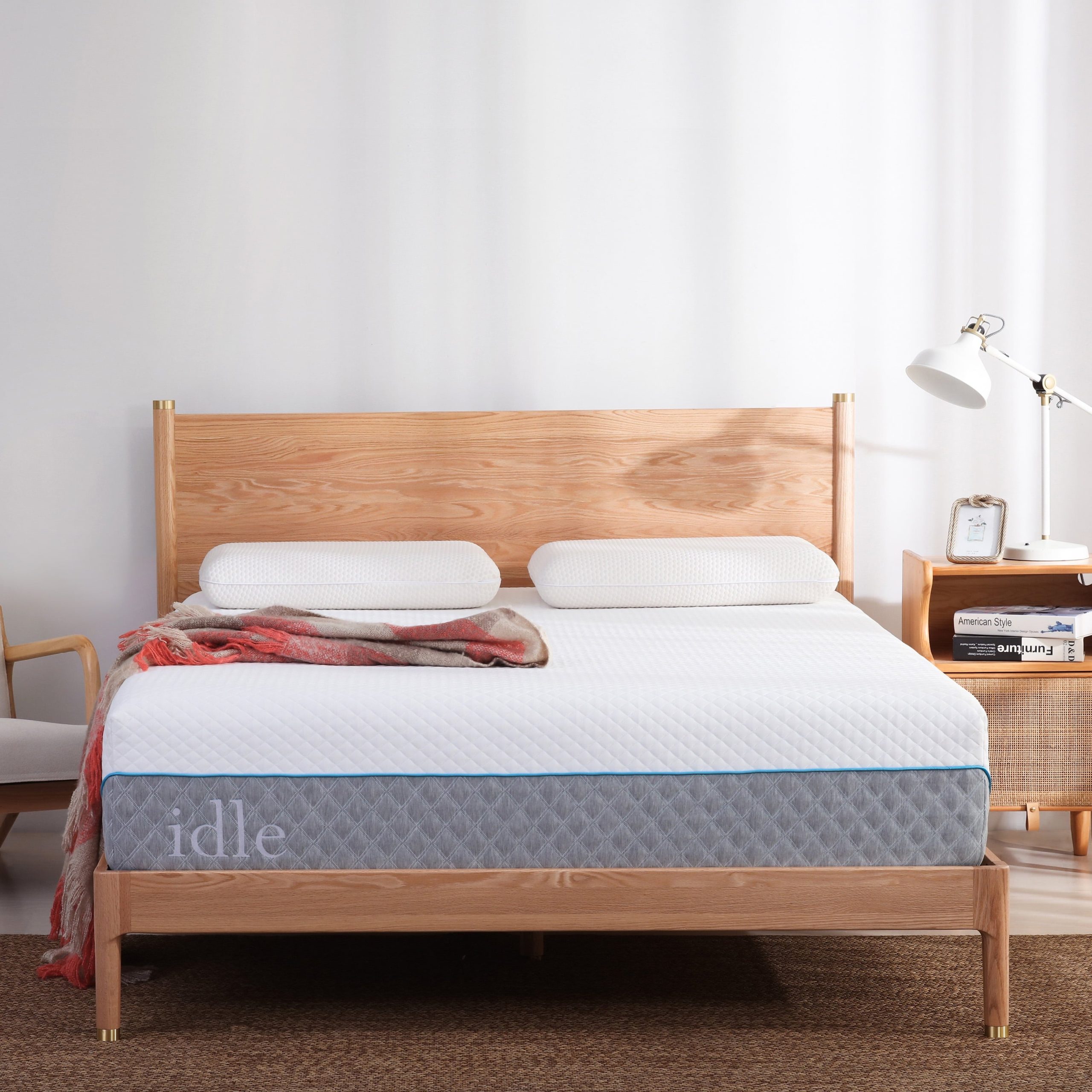 7c8bdef81bf5a14e8ab8106c32bd8aafdec00bb24de55e42fb81d7251012f465.jpg 12 inch Gel Memory Foam Mattress. Twin Size Mattress in a Box. Medium - Image 1