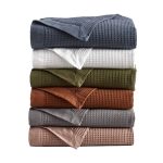 Cashe Latitude Run 100% Cotton Blanket Latitude Run Color: Olive Green, Size: King