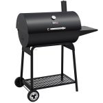 Royal Gourmet 30" CC1830 627 Square Inches Barrel Charcoal Grill with Side Table