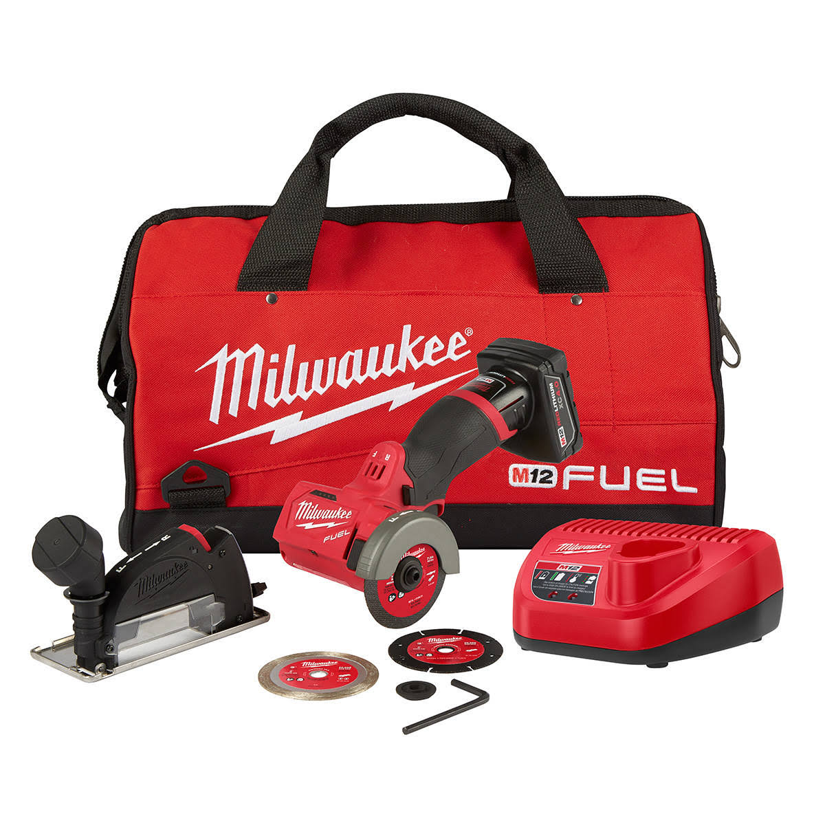 7cfc3948bb5a463edadfd252a78728d98a5988bfa96f971dd6eeef49969d0dd3.jpg Milwaukee 2522-21XC - M12 Fuel 3 Compact Cut Off Tool Kit-Instock - Image 1