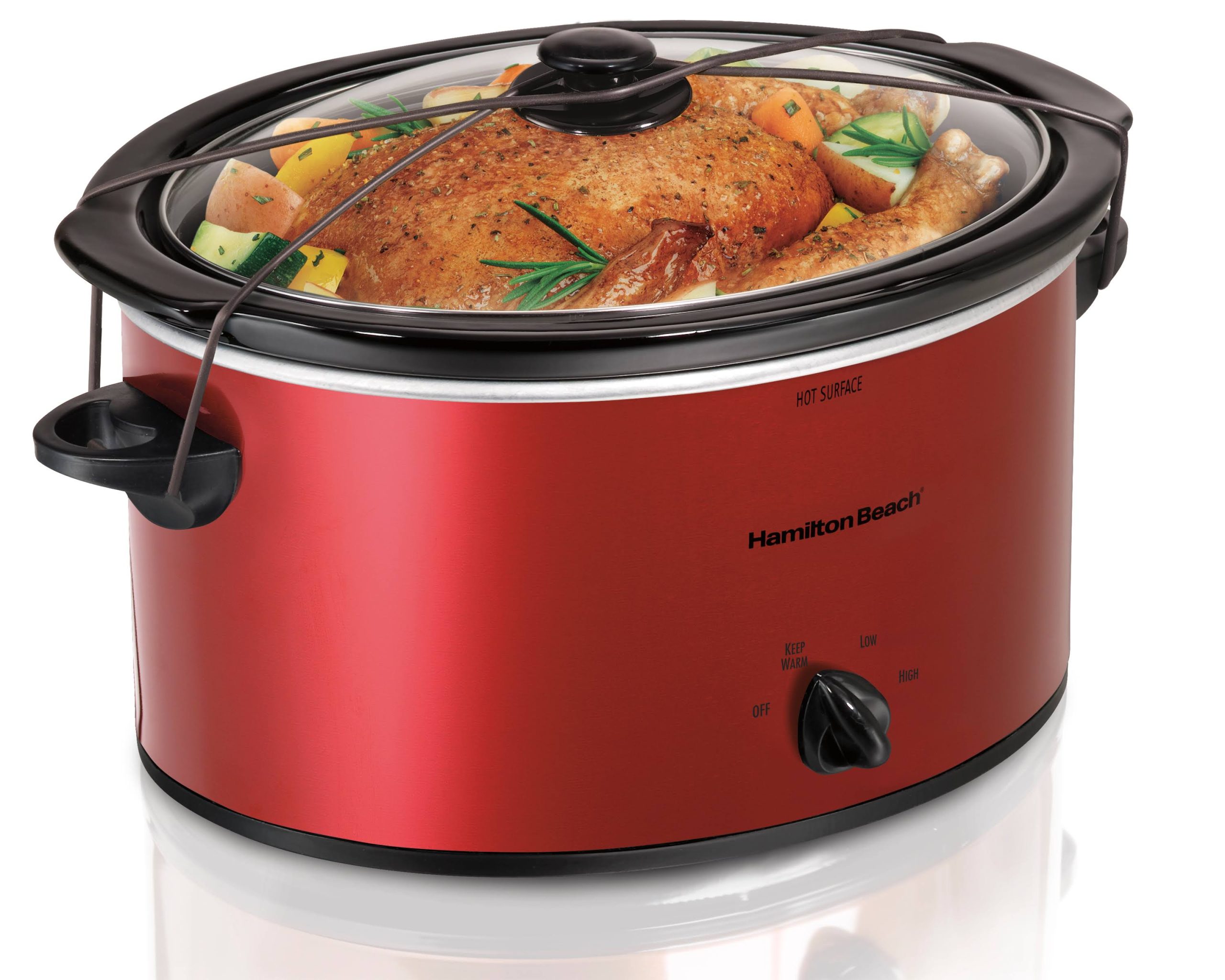 7d0a9728f9bfe418f9d2a8129177d13cf6b54729a1c664a7630a1045d836c697.jpg Hamilton Beach 5 Quart Portable Slow Cooker - Image 1