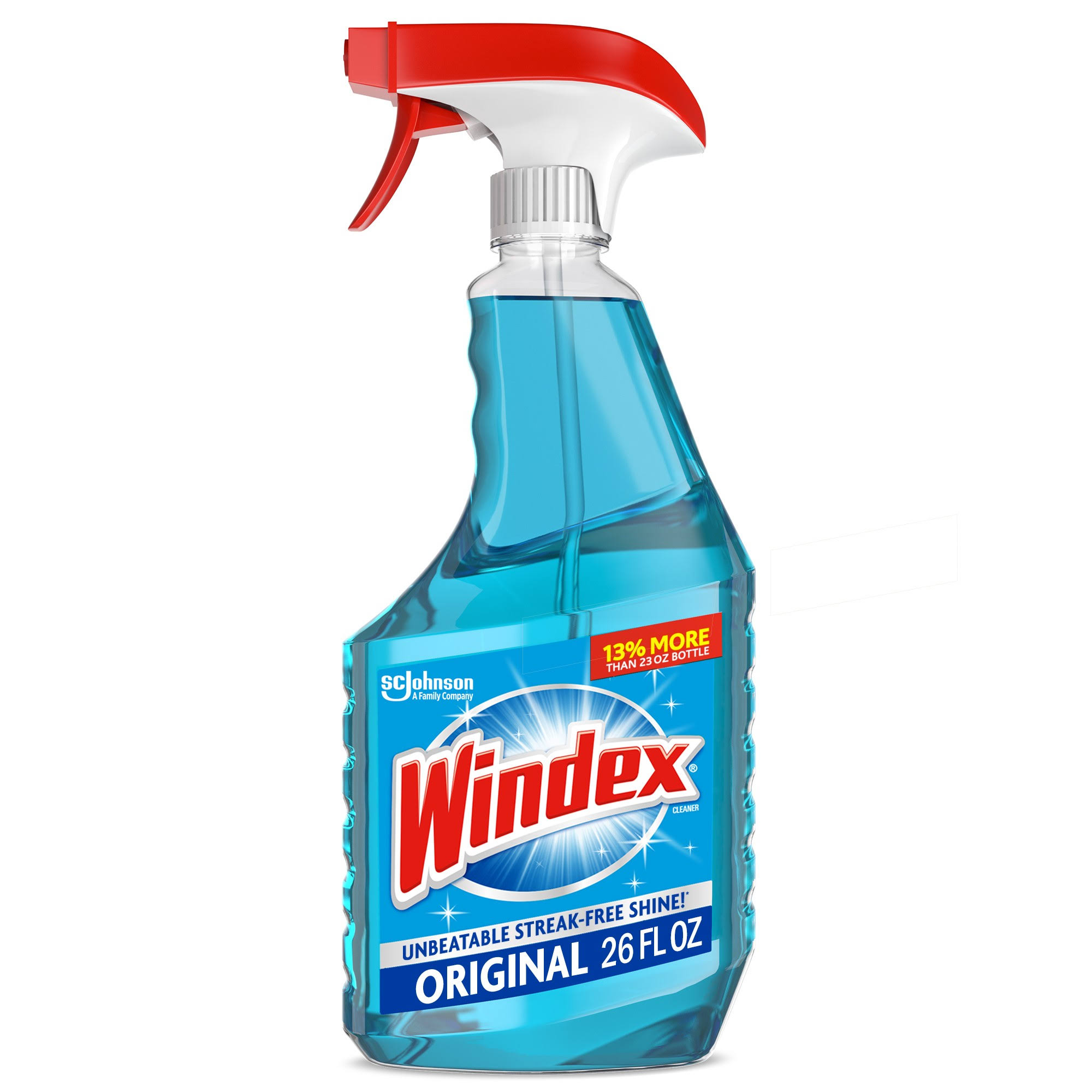7d0e37c5dfbaf3d99f7db6d71226d1e197d7eb6d1f7668212c7fe6d92cfdd976.jpg Windex Glass Cleaner Spray Bottle, Original Blue, 26 fl oz - Image 1
