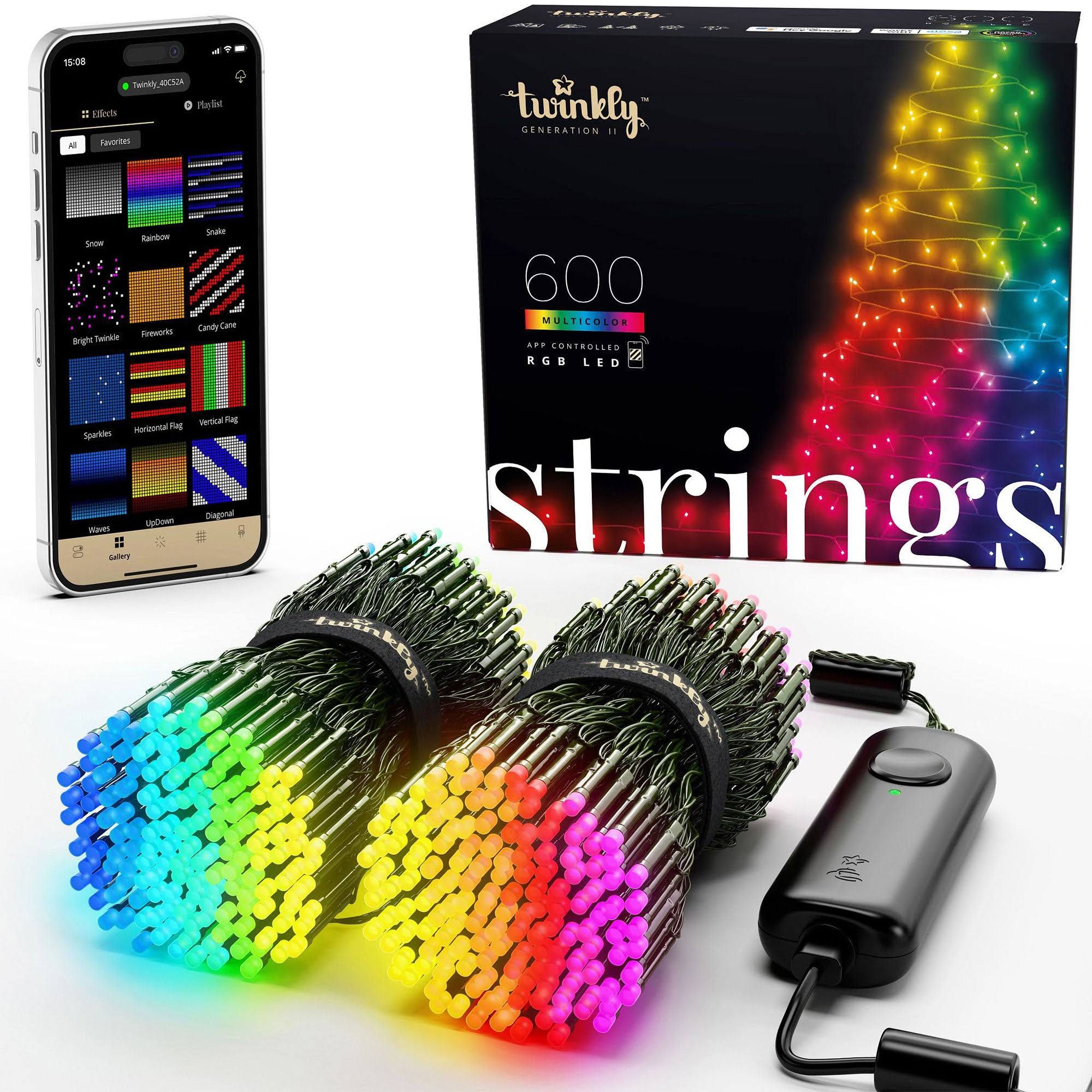 7d1fa12ba508e96ed9272c4032ea2bcfc88b319016fb236f3ca314563227298c.jpg Twinkly 600 RGB LED String - Generation II - Image 1