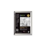 Seco Front Load Easy Open Snap Frame Poster/Picture Frame 8.5 x 11 Inches, Silver Metal Frame (SN8511-SV)