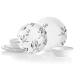 Corelle Boutique Dinnerware, Misty Leaves, 12 Piece - 12 piece