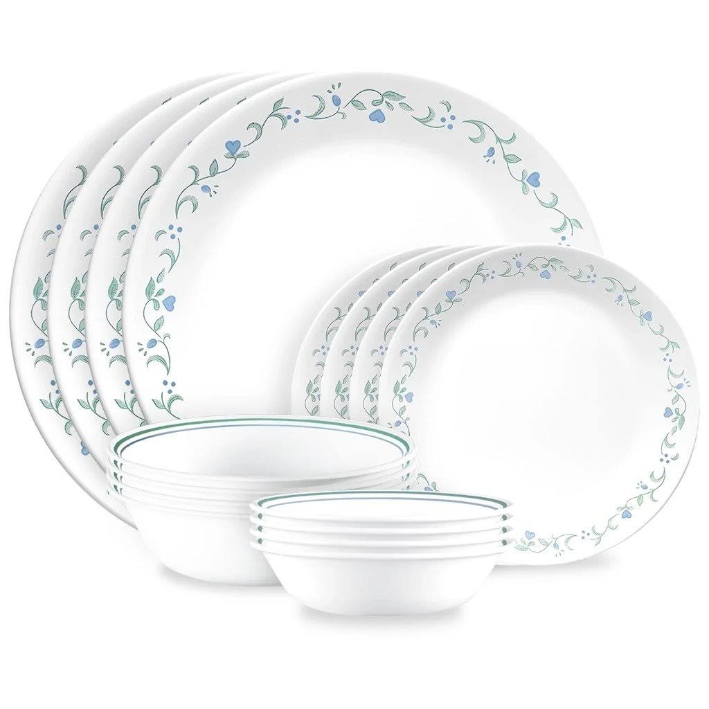 7d489ea04d8bd69b3fb3462be15dec2a72c585ed35ff79fce55f832703b515ac-1.jpg Corelle 16-Piece Mugless Dinnerware Set | Country Cottage - Image 1