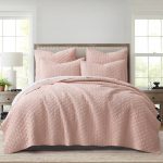 Rowan Blush King Quilt Set- Homthreads by Levtex Home