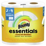 Bounty Essentials Select-A-Size Paper Towels, White, 2 Double Rolls