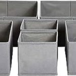 Basics Cloth Drawer Storage Organizer Boxes, Set of 6