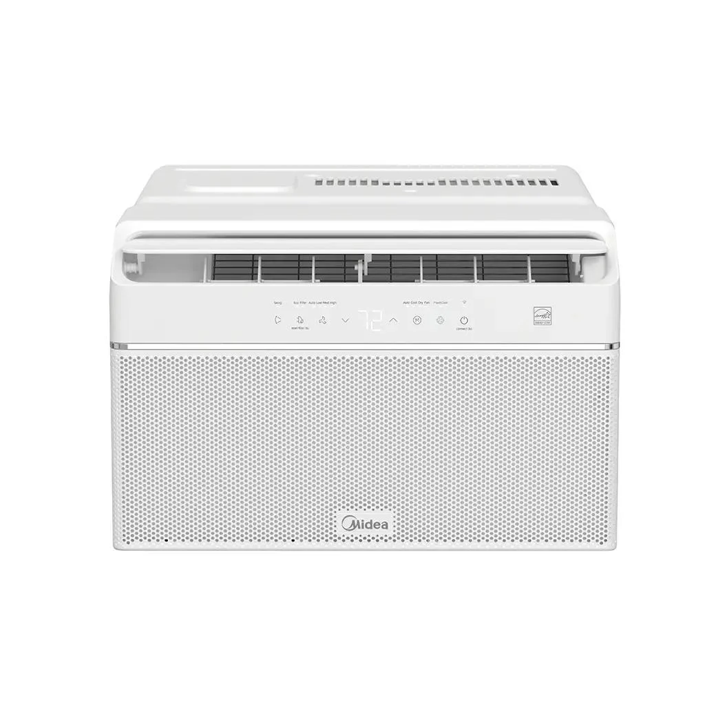 7dce2ffac1ff47553ffb5531ec403e61c3eb3d6868c2e541c80610064e62f193.webp Restored Midea MAW12U1QWT 12, 000 BTU DOE U - Shaped Smart Window Air Conditioner 350 Sq. Ft White Color (Refurbished) - Image 1