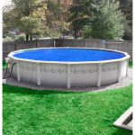 Pool Mate Deluxe 5-Year Blue/Silver Polypropylene Above Ground Swimming Pool Solar Blanket - 21'