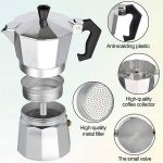 Sorelle Home & Kitchen | Stovetop Espresso and Coffee Maker | Moka Pot for Classic Italian and Cuban Caf�� Brewing | Cafetera (6 Cup)