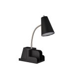 Organizer Task Lamp Black (Includes LED Light Bulb) - Room Essentials