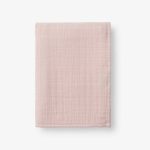 The Company Store Gossamer Rose Water Solid Cotton Woven Throw Blanket