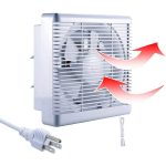 SAILFLO Exhaust Fan 6 inch Window Exhaust Fan Bathroom Wall-Mounted 176 CFM Reversible Airflow Blades, 6" Diameter Propeller - 1