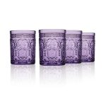 Godinger Jax Double Old Fashion Glass - Grape - Set of 4