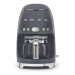 Smeg DCF02GRUS 50's Retro Style 10 Cup Drip Coffee Machine with Filter Color: Gray