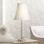 360 Lighting Bohemian Clear Stacked Glass Table Lamp or Pick Up