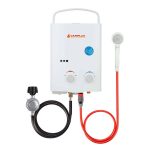 Camplux 5L 1.32 GPM Outdoor Portable Propane Tankless Water Heater