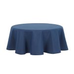 Mainstays Yale Fabric Tablecloth, Navy, 70 inch Round, MSS252185614028