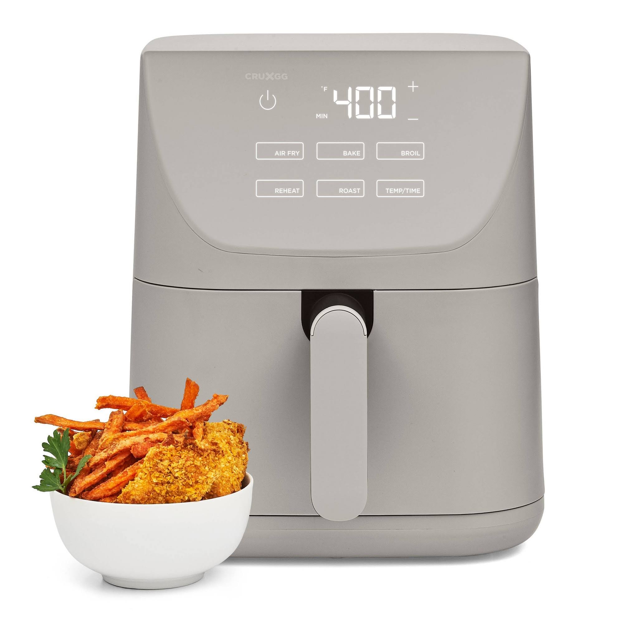 7eb0ee7a6482b8eafb083961d9f2d30836eedc463671b83c6293b7748632bebf.jpg CRUXGG 6.0 qt Touchscreen Air Fryer - Image 1